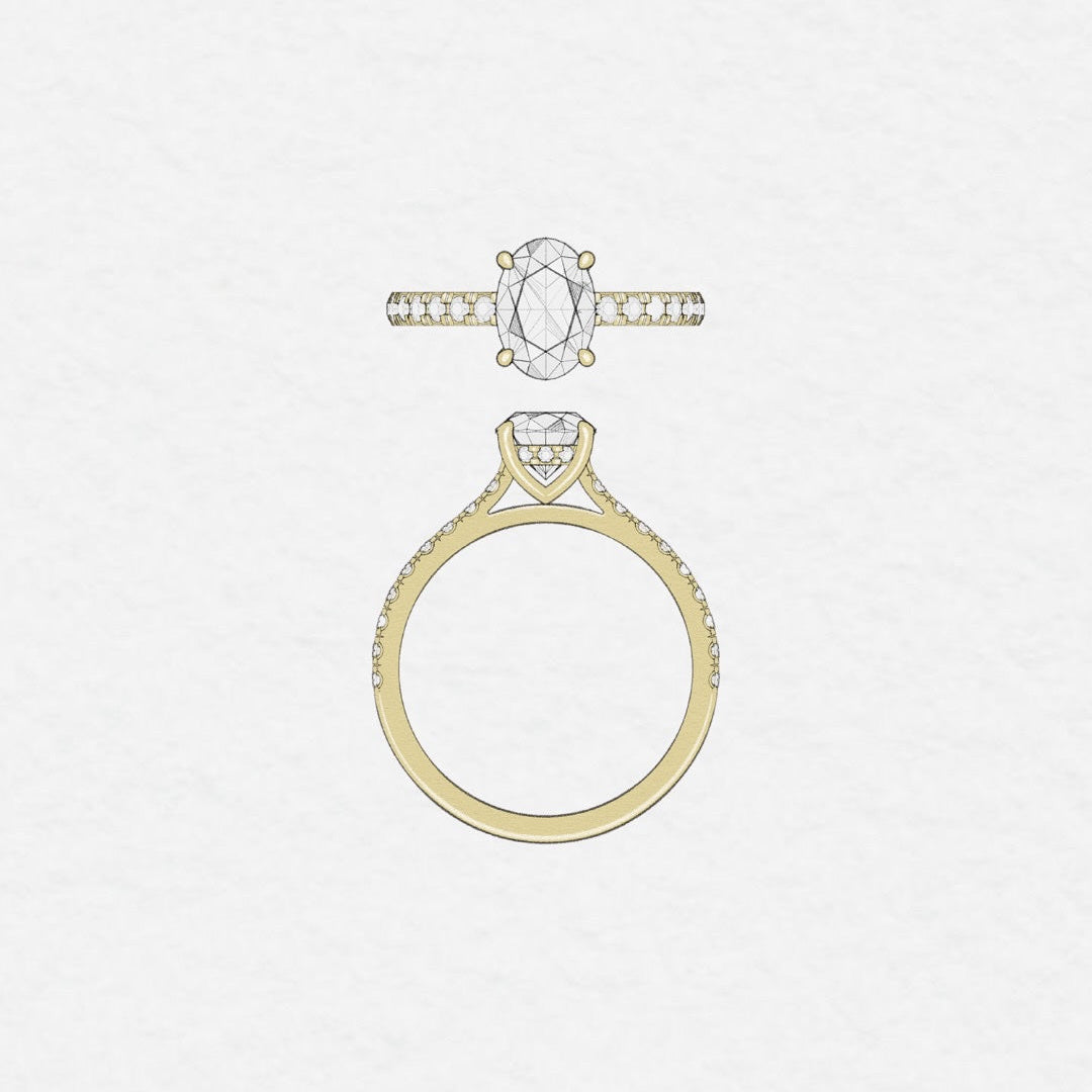 Pavé-Engagement-Rings-A-Dazzling-Celebration-of-Detail JA Brilliance
