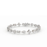 Multi-Shape Lab Diamond Tennis Bracelet