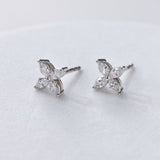 Marquise Flower Diamond Earrings