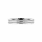 Double Groove Polished Band Women's Wedding Bands