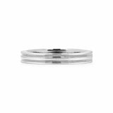 Double Groove Polished Band Women's Wedding Bands
