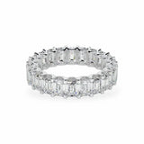 Emerald U Prong Eternity Women's Wedding Bands