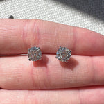 Four Prong Round Cut Moissanite Stud Earrings Ready To Ship