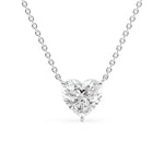 Heart Cut Moissanite Solitaire Pendant Ready To Ship