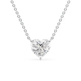 Heart Cut Moissanite Solitaire Pendant Ready To Ship