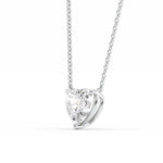 Heart Cut Moissanite Solitaire Pendant Ready To Ship