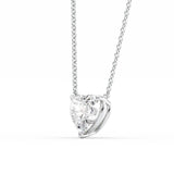 Heart Cut Moissanite Solitaire Pendant Ready To Ship