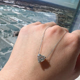 Heart Cut Moissanite Solitaire Pendant Ready To Ship