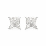 Marquise Flower Diamond Earrings Earrings
