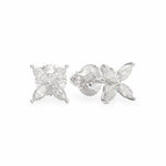 Marquise Flower Diamond Earrings Earrings