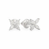 Marquise Flower Diamond Earrings Earrings
