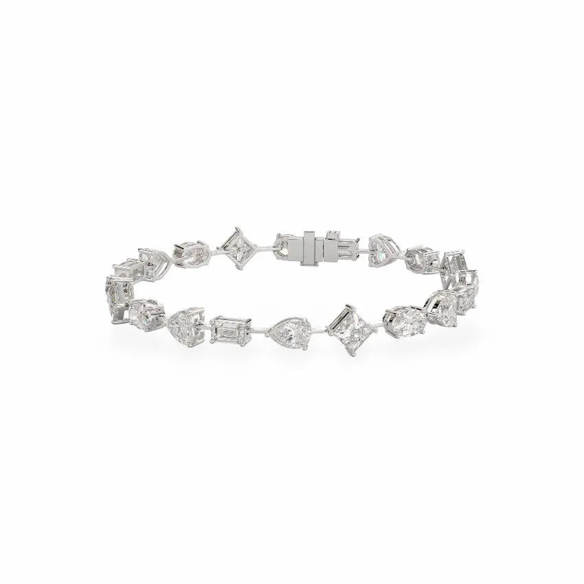 Multi-Shape Lab Diamonds Tennis Bracelet Bracelets