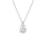 Pear Cut Moissanite Solitaire Pendant Ready To Ship