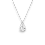 Pear Cut Moissanite Solitaire Pendant Ready To Ship