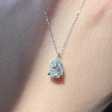 Pear Cut Moissanite Solitaire Pendant Ready To Ship