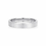 Plain Flat Satin Finished Wedding Band Men's Wedding Bands