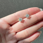 Princess Cut Moissanite Stud Earrings (2cttw) Ready To Ship