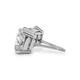 Princess Cut Moissanite Stud Earrings (4cttw) Ready To Ship