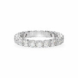 Round Shared Prong Diamond Eternity Band Women's Wedding Bands