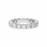 Round Shared Prong Diamond Eternity Band Women's Wedding Bands