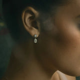 Round & Pear Duo Drop Earrings Earrings