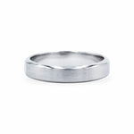 Satin Center With High Polished Drop Edge Band Men's Wedding Bands