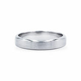 Satin Center With High Polished Drop Edge Band Men's Wedding Bands