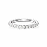 Scalloped Pavé Eternity Diamond Band Women's Wedding Bands