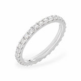 Scalloped Pavé Eternity Diamond Band Women's Wedding Bands