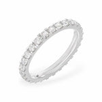 Scalloped Pavé Eternity Diamond Band Women's Wedding Bands