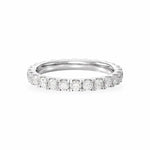 Scalloped Pavé Eternity Diamond Band Women's Wedding Bands