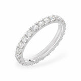Scalloped Pavé Eternity Diamond Band Women's Wedding Bands