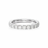 Scalloped Pavé Eternity Diamond Band Women's Wedding Bands