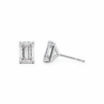 Stud Earrings Set With Emerald Lab Diamonds Earrings