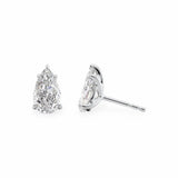 Stud Earrings Set With Pear Lab Diamonds Earrings