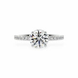 The Aurelia Hidden Halo Pavé Engagement Ring Engagement Rings