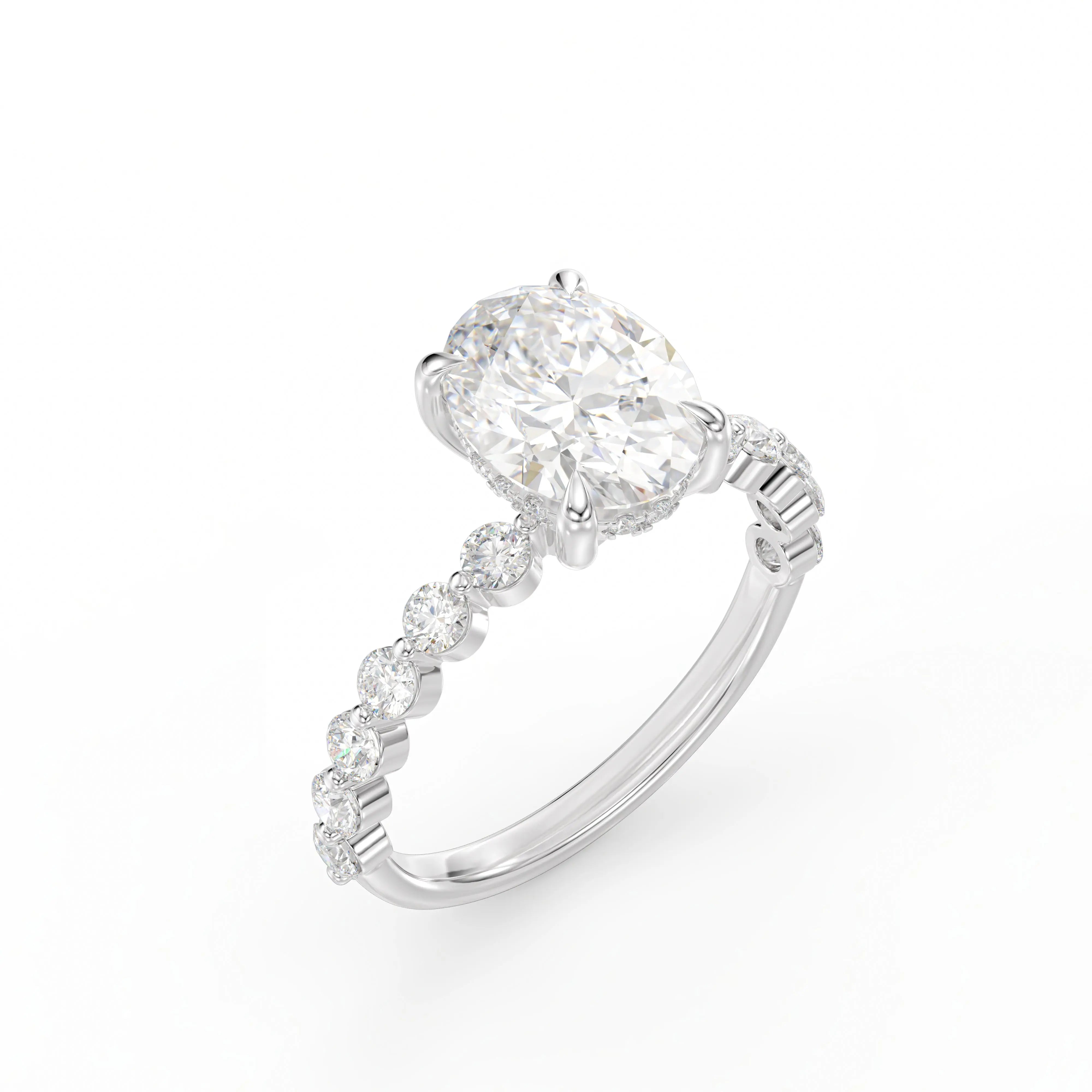 The Camille Hidden Halo Engagement Ring Engagement Rings