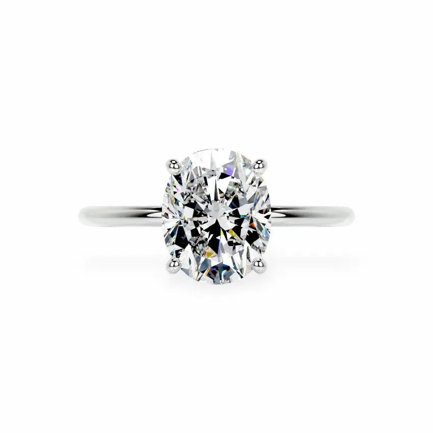 The Celeste Hidden Halo Solitaire Engagement Ring Engagement Rings