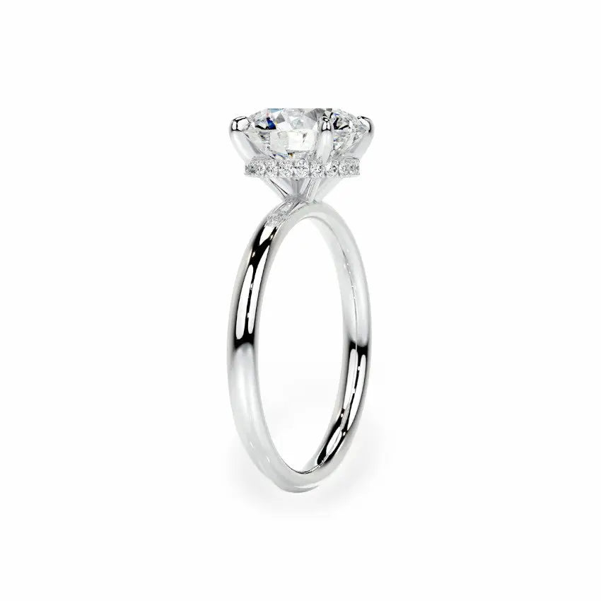 The Celeste Hidden Halo Solitaire Engagement Ring Engagement Rings