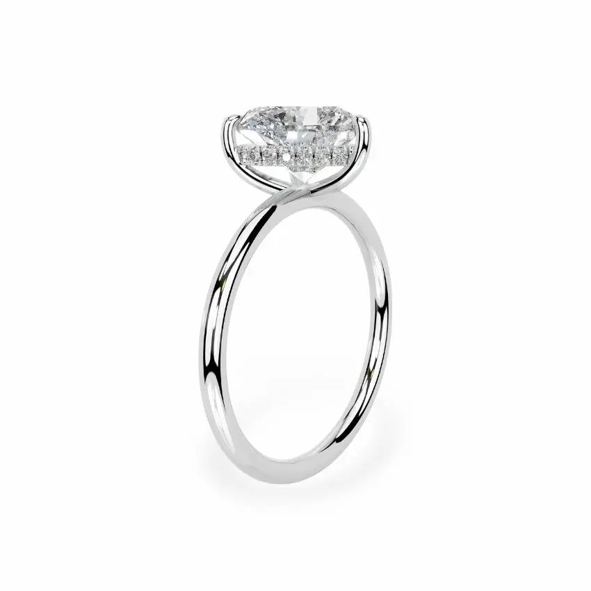 The Celeste Hidden Halo Solitaire Engagement Ring Engagement Rings