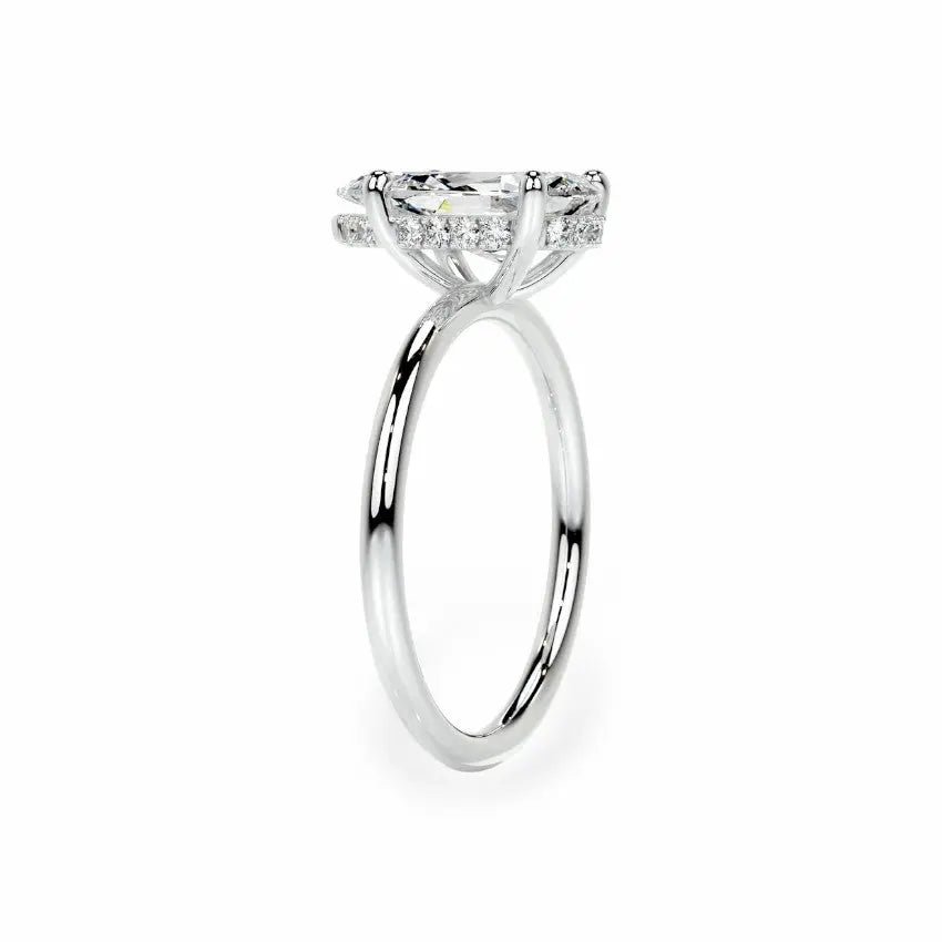 The Celeste Hidden Halo Solitaire Engagement Ring Engagement Rings