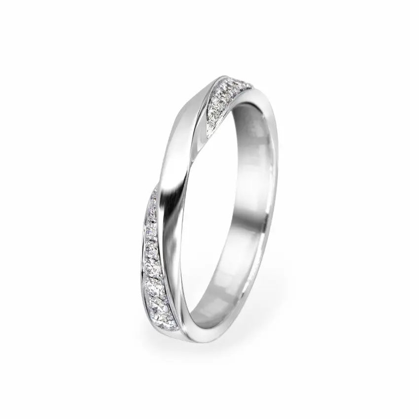 The Center Twist Diamond Wedding Band Women's Wedding Bands