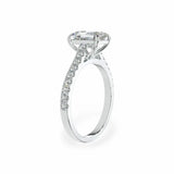 The Classic Cathedral Pavé Emerald Engagement Ring Engagement Rings