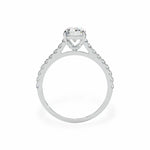 The Classic Cathedral Pavé Emerald Engagement Ring Engagement Rings