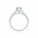 The Classic Cathedral Pavé Emerald Engagement Ring Engagement Rings