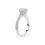 The Classic Cathedral Pavé Heart Engagement Ring Engagement Rings