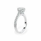 The Classic Cathedral Pavé Heart Engagement Ring Engagement Rings