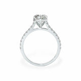 The Classic Cathedral Pavé Heart Engagement Ring Engagement Rings