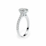 The Classic Cathedral Pavé Oval Engagement Ring Engagement Rings