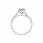 The Classic Cathedral Pavé Oval Engagement Ring Engagement Rings